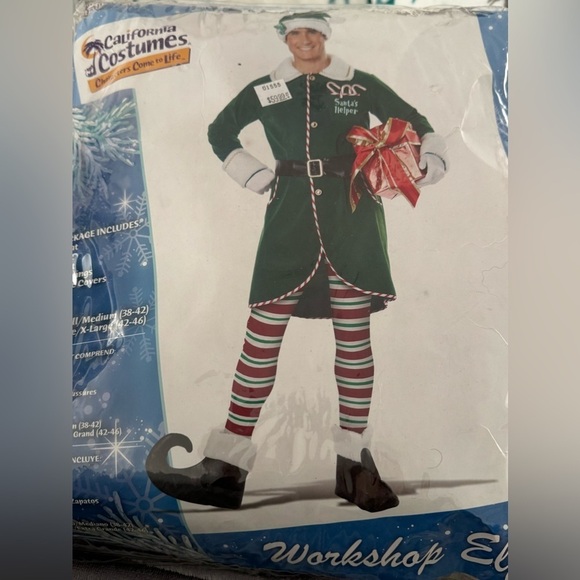 Workshop Elf Costume Adult Size Small NWT - Picture 5 of 5